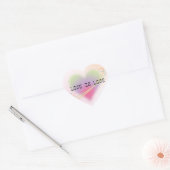 Liefde Is Liefde Pastel Hart Sticker (Envelop)