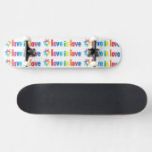 Liefde is liefde persoonlijk skateboard (Horizontaal)
