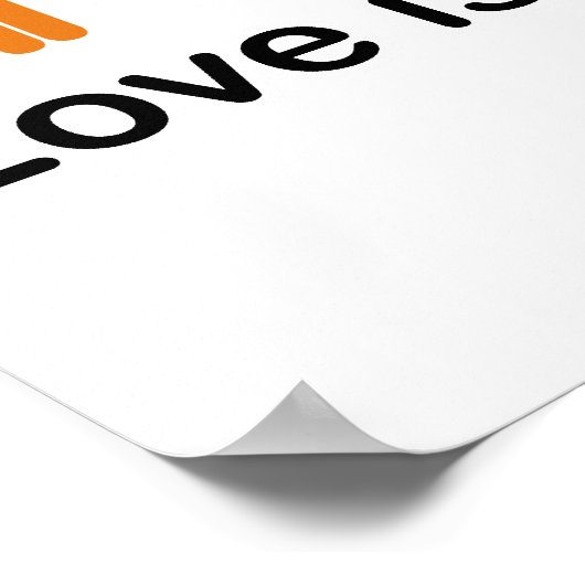 Liefde is liefde. poster (Hoek)