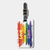 Liefde is Liefde, Pride design Bagagelabel (Voorkant verticaal)