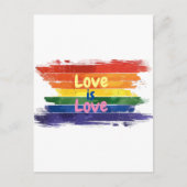 Liefde is Liefde, Pride design Briefkaart (Voorkant)
