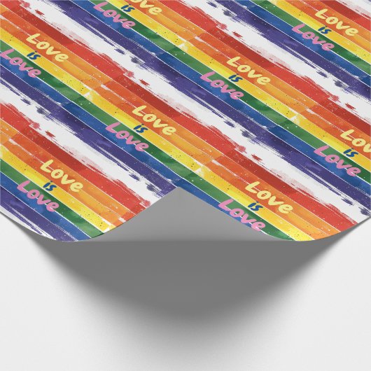 Liefde is Liefde, Pride design Cadeaupapier (Hoek)
