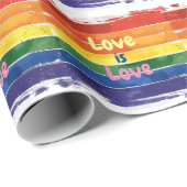 Liefde is Liefde, Pride design Cadeaupapier (Rol Hoek)