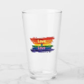 Liefde is Liefde, Pride design Glas (Voorkant)