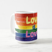 Liefde is Liefde, Pride design Koffiemok (Voorkant links)