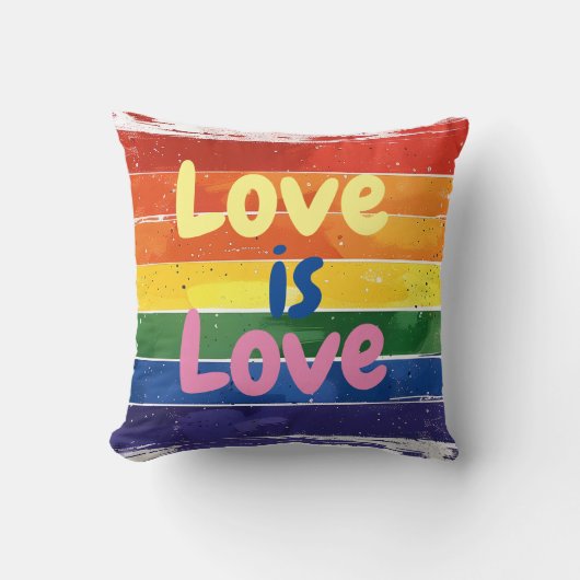Liefde is Liefde, Pride design Kussen (Voorkant)