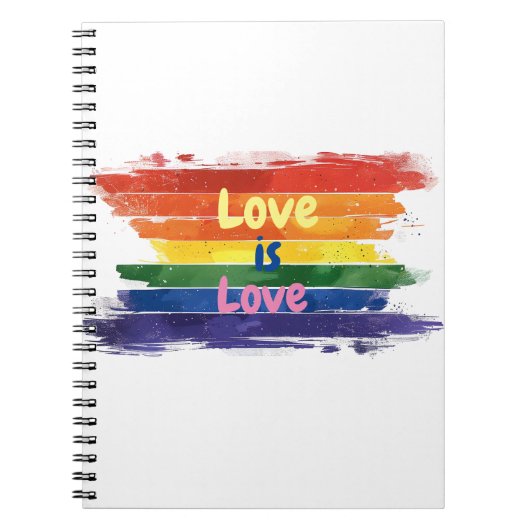 Liefde is Liefde, Pride design Notitieboek (Voorkant)