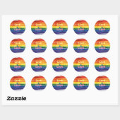 Liefde is Liefde, Pride design Ronde Sticker (Vel)