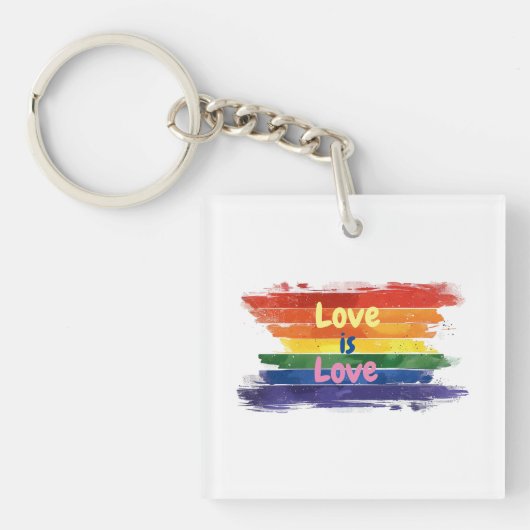 Liefde is Liefde, Pride design Sleutelhanger (voorkant)
