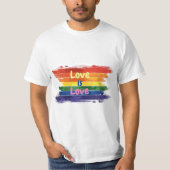 Liefde is Liefde, Pride design T-shirt (Voorkant)