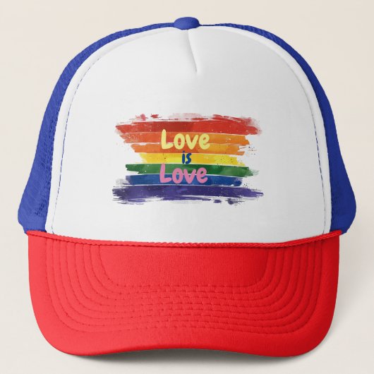 Liefde is Liefde, Pride design Trucker Pet (Voorkant)