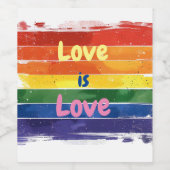 Liefde is Liefde, Pride design Wijn Etiket (Enkel label)