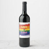 Liefde is Liefde, Pride design Wijn Etiket (Voorkant)