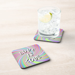Liefde Is Liefde Pride Drankviltje Bier Onderzetter