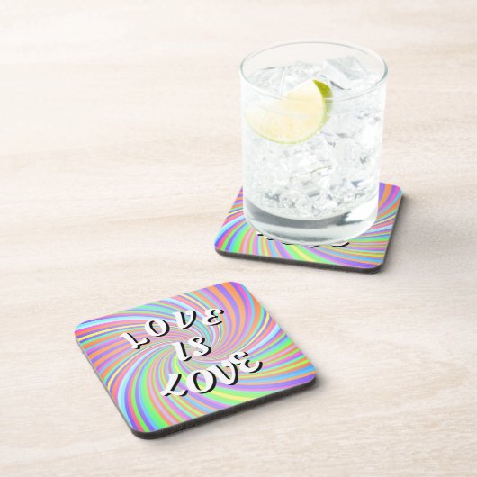 Liefde Is Liefde Pride Drankviltje Bier Onderzetter (Rechterzijde)