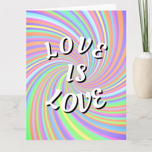 Liefde Is Liefde Pride Lege Notitiekaart (Voorkant)