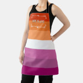 Liefde is Liefde Pride Maand All-Over Print Schort (Insitu)