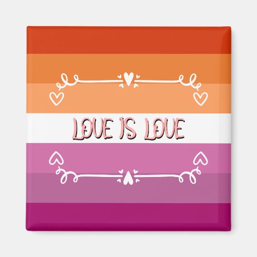 Liefde is Liefde Pride Maand Magnet (Voorkant)
