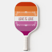 Liefde is Liefde Pride Maand Pickleball Paddle (Achterkant)