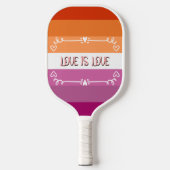 Liefde is Liefde Pride Maand Pickleball Paddle (Voorkant)
