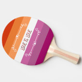 Liefde is Liefde Pride Maand Ping Pong Paddle Tafeltennisbatje (Zijkant)