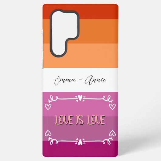 Liefde is Liefde Pride Maand Samsung Galaxy Hoesje (Achterkant)