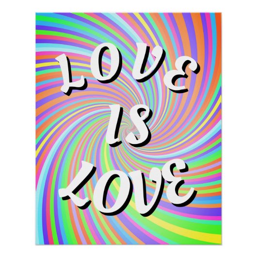 Liefde is Liefde Pride Poster (Voorkant)