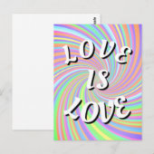 Liefde Is Liefde Pride Postkaart (Voorkant / Achterkant)