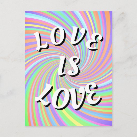 Liefde Is Liefde Pride Postkaart (Voorkant)