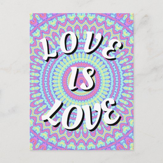 Liefde Is Liefde Pride Postkaart (Voorkant)