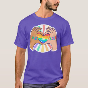 Liefde is Liefde Pride Queer LGBTQ Sticker familie T-shirt