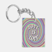 Liefde Is Liefde Pride Sleutelhanger (Voorkant Links)