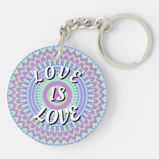 Liefde Is Liefde Pride Sleutelhanger (Achterkant)