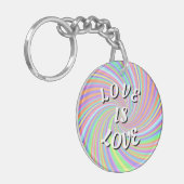 Liefde Is Liefde Pride Sleutelhanger (Voorkant Links)