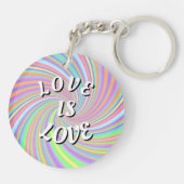 Liefde Is Liefde Pride Sleutelhanger (Achterkant)