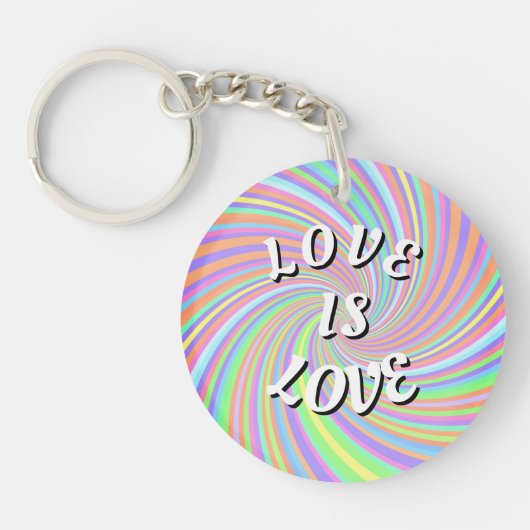 Liefde Is Liefde Pride Sleutelhanger (Voorkant)