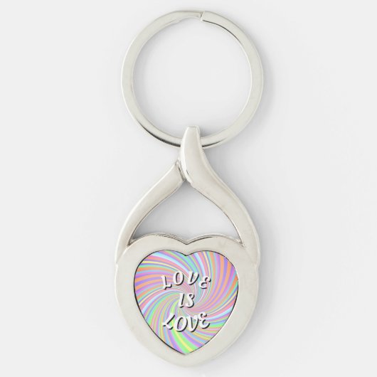 Liefde Is Liefde Pride Sleutelhanger (Voorkant)