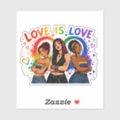 Liefde Is Liefde Pride Sticker (Vel)