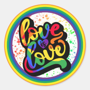 Liefde is Liefde Pride Sticker, LGBTQ+ Sticker