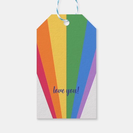 Liefde is Liefde Pride Valentijnsdag Cadeaulabel (Achterkant)