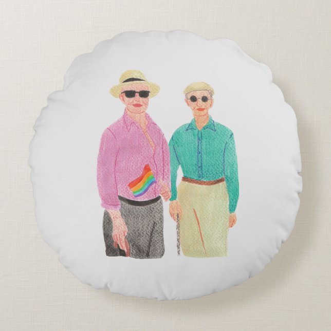 Liefde is Liefde Pride Valentijnsdag Rond Kussen (Voorkant)