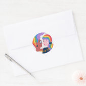 Liefde is Liefde Pride Valentijnsdag Ronde Sticker (Envelop)