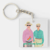 Liefde is Liefde Pride Valentijnsdag Sleutelhanger (voorkant)