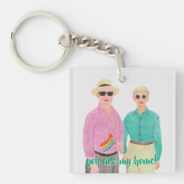 Liefde is Liefde Pride Valentijnsdag Sleutelhanger