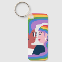 Liefde is Liefde Pride Valentijnsdag Sleutelhanger