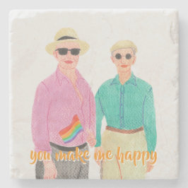 Liefde is Liefde Pride Valentijnsdag Stenen Onderzetter