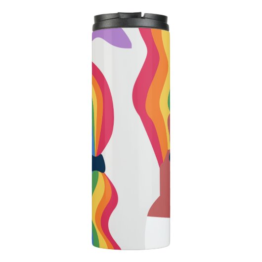 Liefde is Liefde Pride Valentijnsdag Thermosbeker (Achterkant)