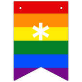 Liefde is liefde Rainbow Flag LGBT Pride Wedding P Vlaggetjes (Tweede vlag)