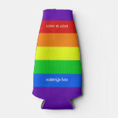 Liefde is liefde Rainbow Gay Pride Parade Flesjeskoeler (Voorkant)