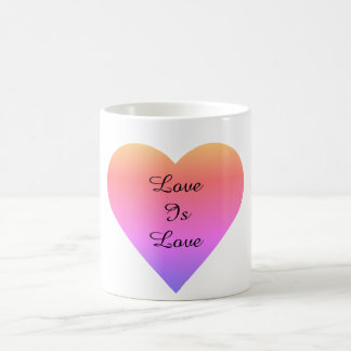 Liefde is liefde Rainbow Heart Coffee Mok